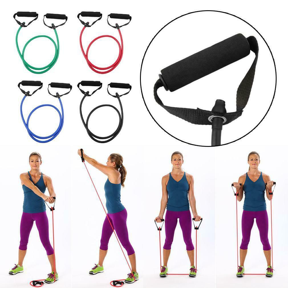 Resistance Band Bahan Karet Elastis Ukuran 120cm Untuk Latihan Sit-Up/Workout/Yoga-7
