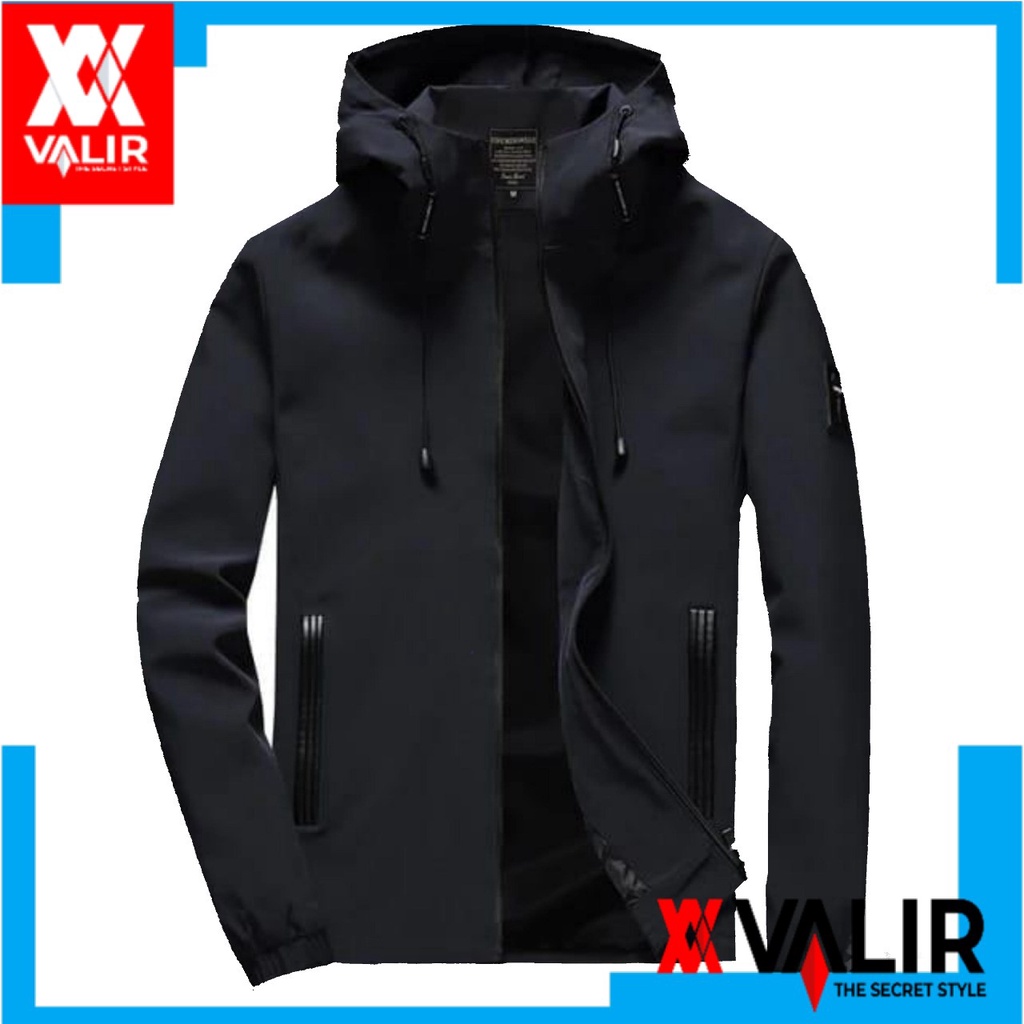 Valir Jaket Pria Seoma  Korea Bahan Nyaman Hitam Casual 1pcs