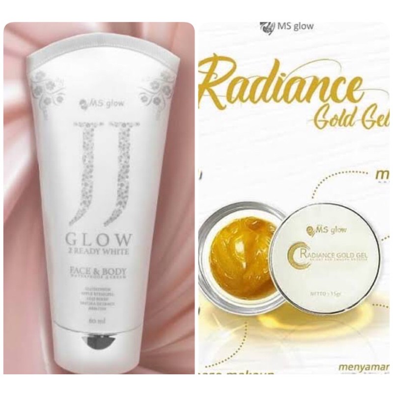 ms glow - radiance gel + jj glow (free setrika wajah)