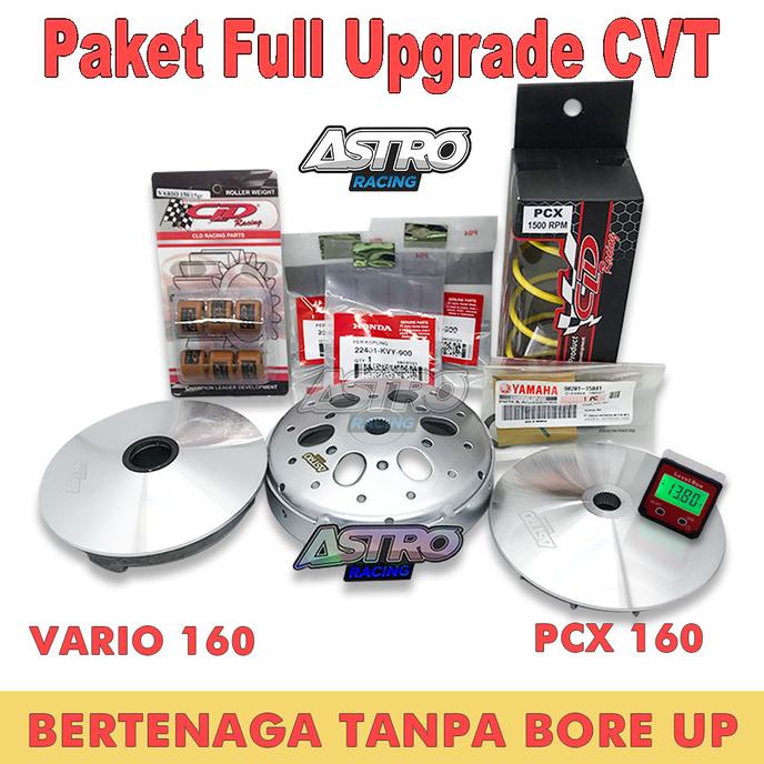 Full Upgrade CVT Vario 160 PCX 160 Meningkatkan Akselerasi AstroRacing