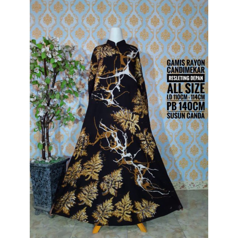 GAMIS RAYON CANDI MEKAR/ GAMIS CANDI MEKAR/ DASTER CANDI MEKAR/RAYON SUPER /GAMIS PEKALONGAN