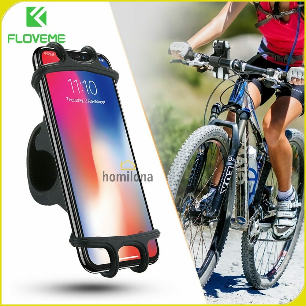 Bike Smartphone Holder Sepeda Universal Bicycle - TaffSport JR-OK5 - Black