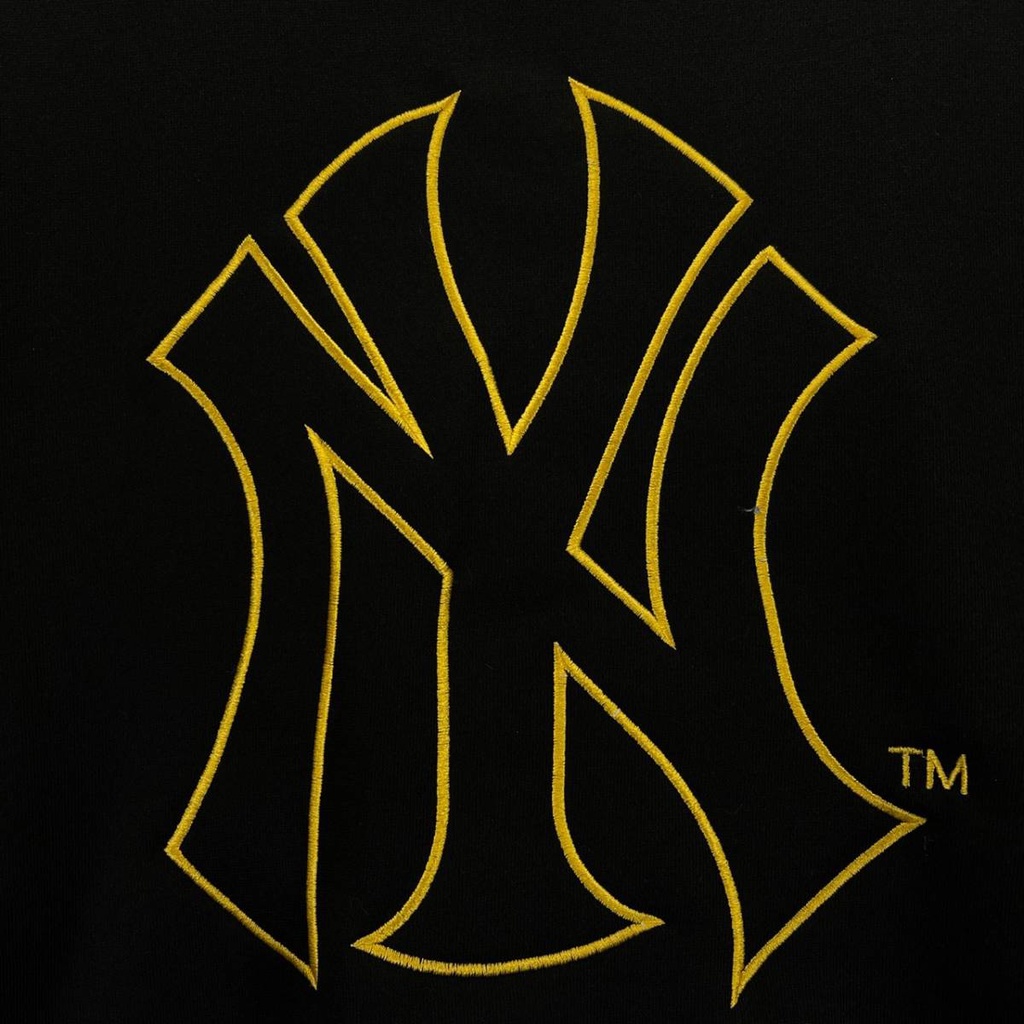 HOODIE SWEATER CREWNECK MLB NY NEW YORK BORDIR KUNING MONOGRAM MIRROR FULLTAG