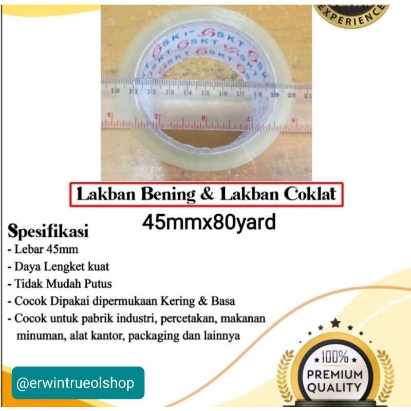 

Lakban bening dan coklat