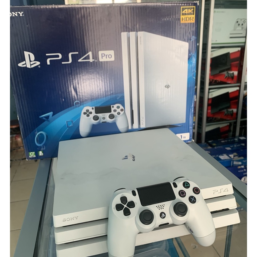 PS4 Playstation 4 Pro White Gracier Original Frimware Fullset