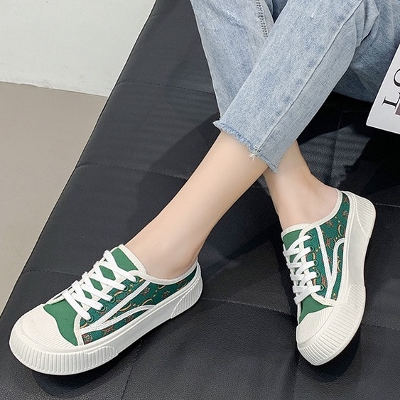 TBIG [COD] Sepatu Slop Import Shoes Vinta Wanita Sepatu Korea Style Sekolah Kuliah