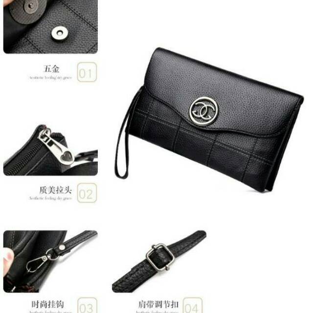 Dompet Gucci ada tali panjang import