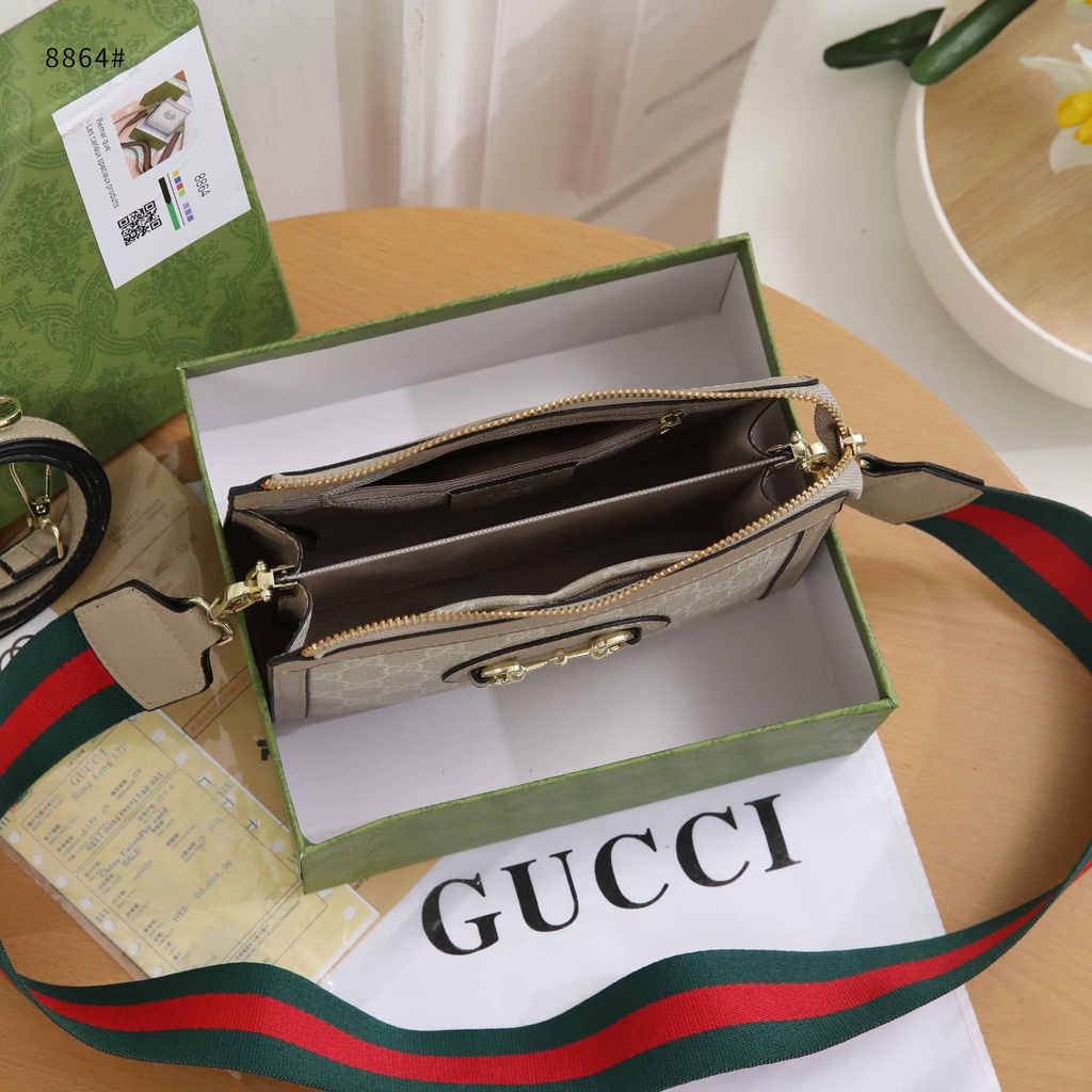 GC Horsebit GG-Monogram Sling Bag 8864