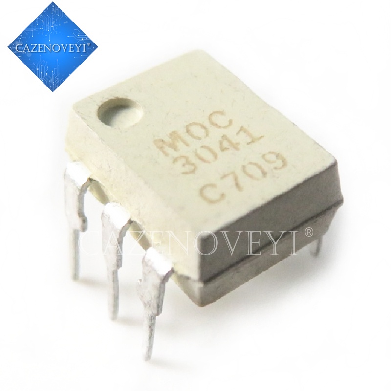 10pcs Ic Moc3041M Moc3041 Dip-6 Smd-6 Optoisolators Triac Drivers