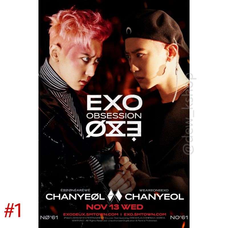 POSTER EXO (CHANYEOL) - OBSESSION