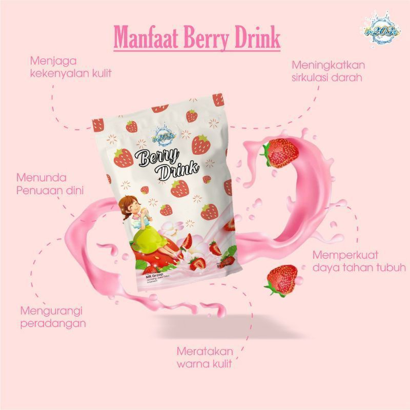 

Minuman serbuk collagen, Berry Drink