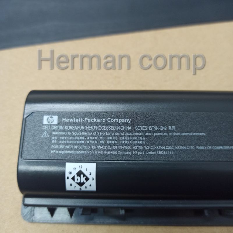 Original Baterai Hp Compaq Presario V3000 V3500 V3600 V6000 V6100