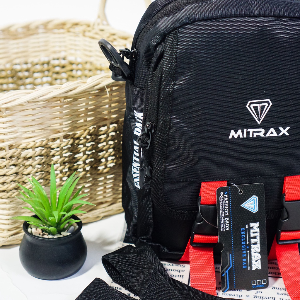 Tas Selempang Mitrax Cuatro 2 dengan Bahan Nylon! Tas Slempang Pria dan Wanita yang Keren!