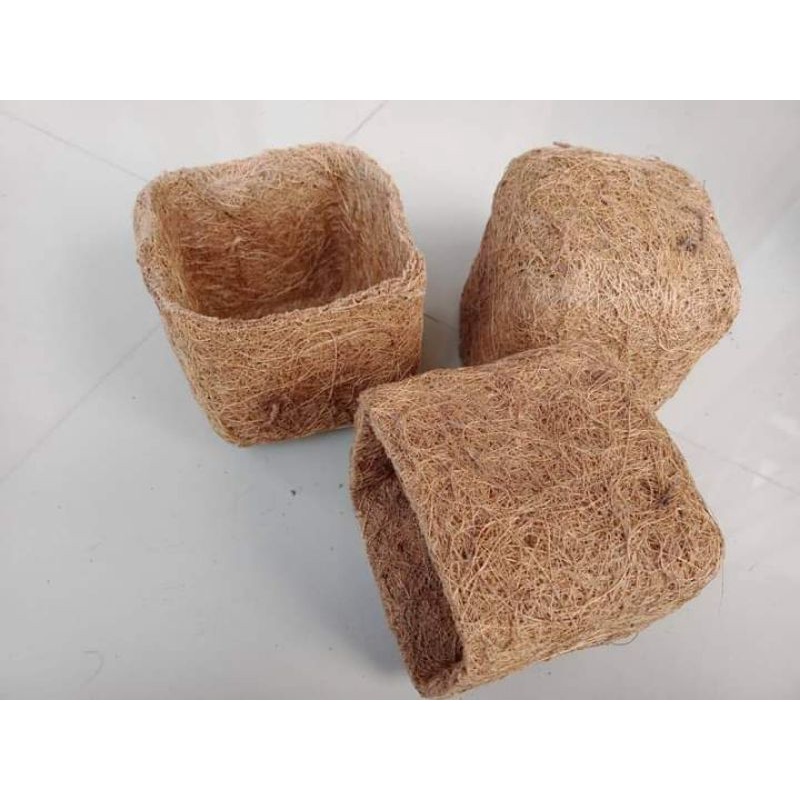 Pot sabut kelapa/Pot sabut Kelapa/Pot Anggrek/Pot Serabut Kelapa/Media Tanaman Anggrek