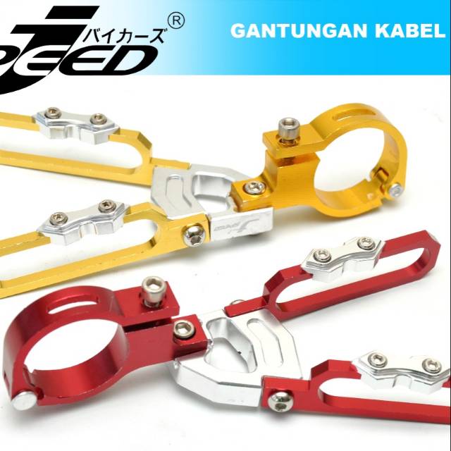 Gantungan Klem Kabel Motor Warna CNC CB CBR Vixion R15 Sonic Satria Vario Nmax