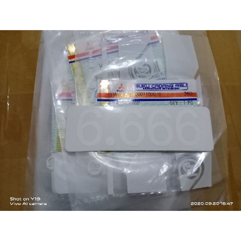 Sticker gardan 6.666 canter turbo ps125 original