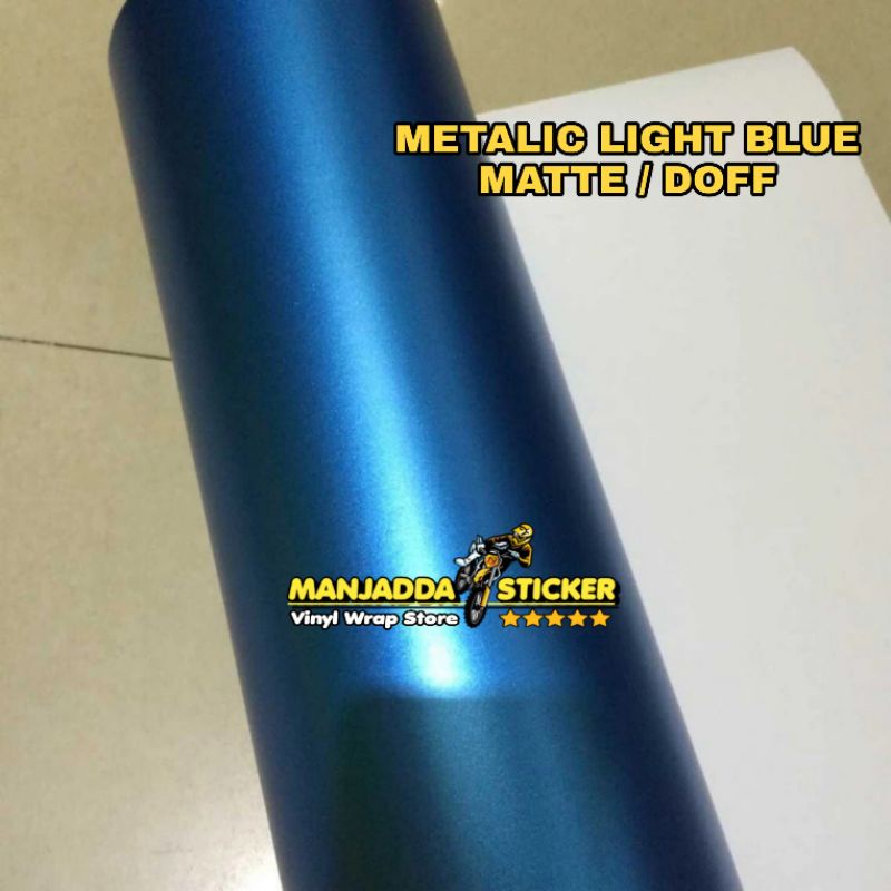 Stiker Skotlet Biru Muda Metalik Candy Glosy Untuk Body Motor Kualitas Premium