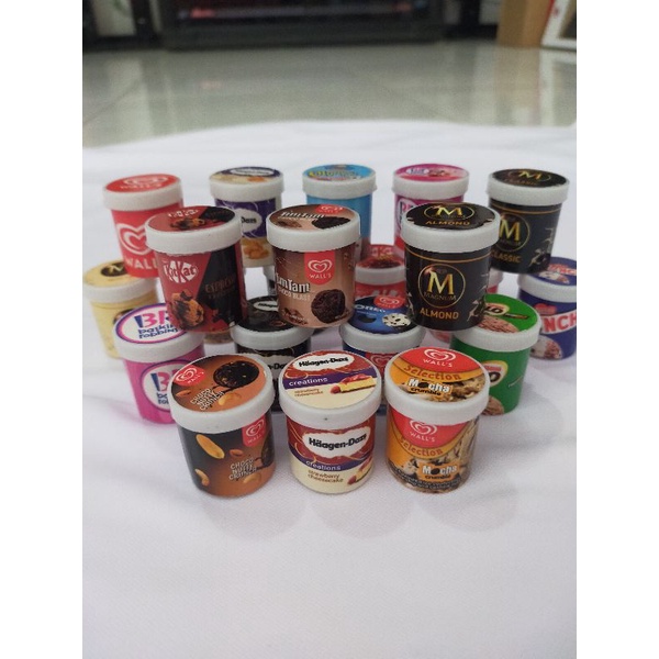 Magnet kulkas/ ganci miniatur ice cream cup