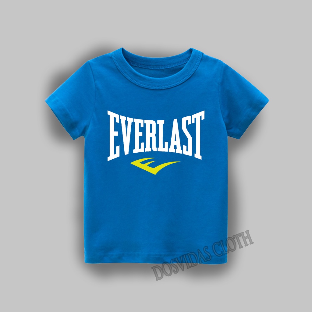 Kaos Anak / Baju Anak / Tshirt Anak EVERLAST BOXING Motif EVERLAST KEREN BERKUALITAS