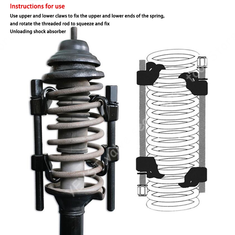 Treker Per Keong Coil Spring Mobil Compressor Pegas Kejut Clamp Tahan Shock Shockbreaker Per Ball Joint Puller