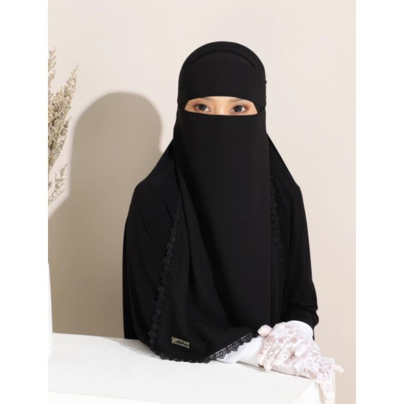 Niqab Bandana Renda Niqob Cadar Murah