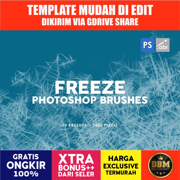 30 Freeze - Photoshop Stamp Brushes