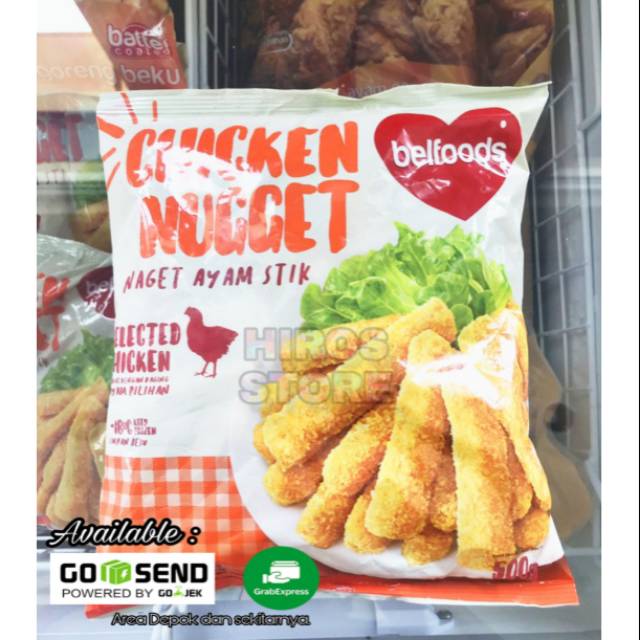 

Chicken Nugget Ayam Stick 500 Gram | Naget Stik | Nuget Ayam Belfoods