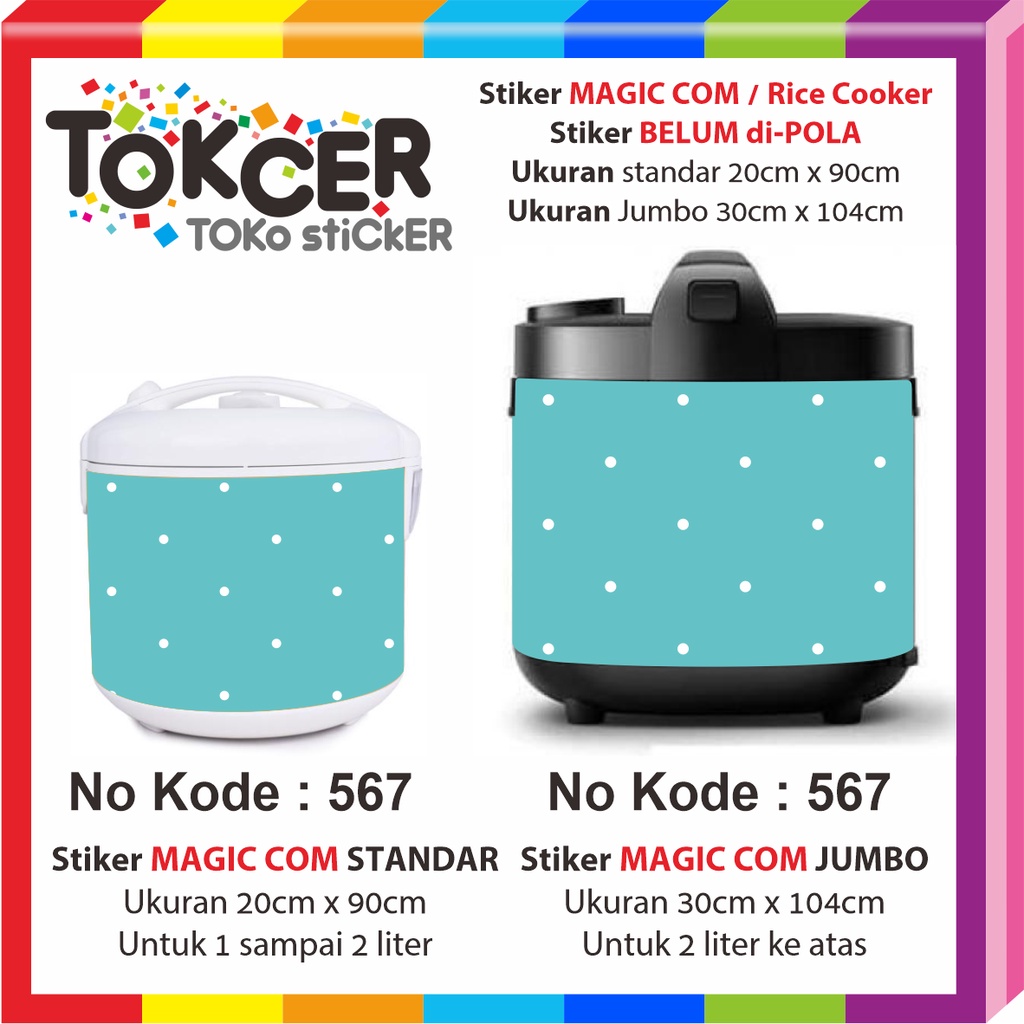 Stiker MAGIC COM / Rice Cooker POLKADOT