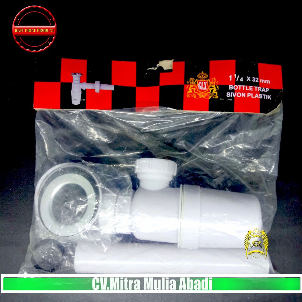 SIFON SIVON PVC PEMBUANGAN AIR WASTAFEL BOTTLE TRAP