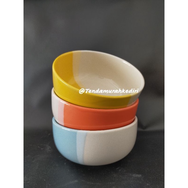 Mangkok keramik Kaibon Two Tone