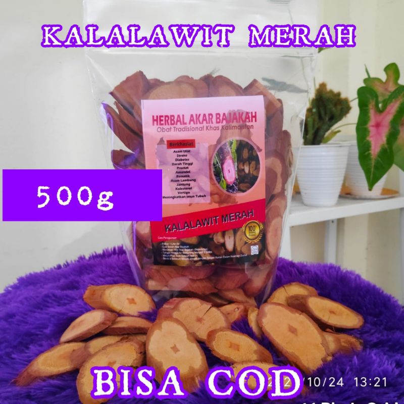 

BAJAKAH KALALAWIT MERAH 500g(free 5 pcs Teh Herbal Bajakah)