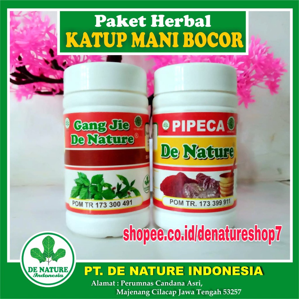 Obat Katup Sperma Bocor/Air Mani Keluar Sendiri Ampuh Herbal De Nature