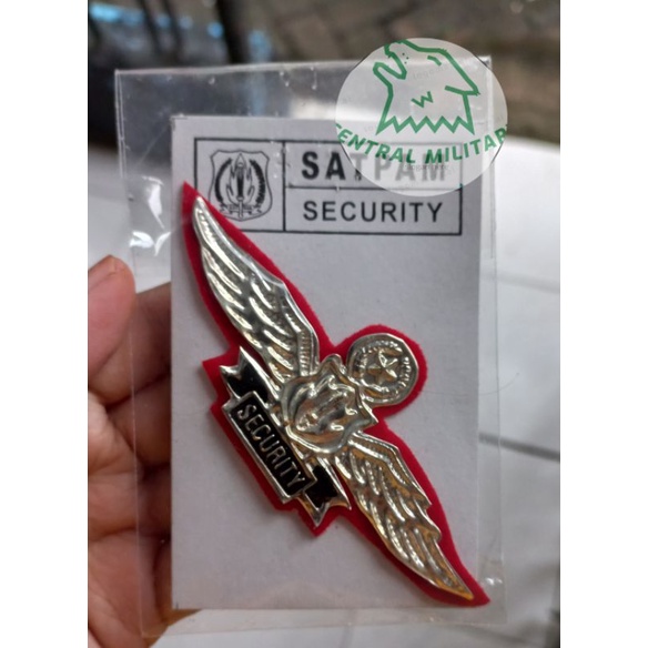 Pin Wing Security Putih - Atribut Satpam Terbaru