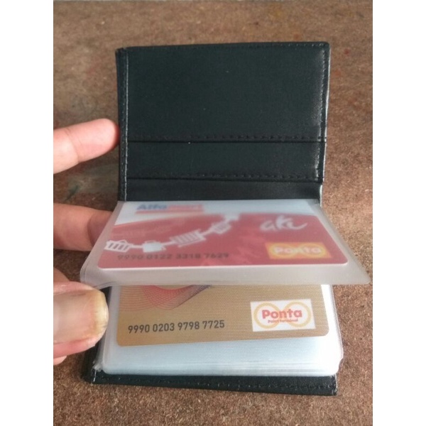 Dompet Kartu Berharga / Card Holder - Serat Kulit Sintetis - Murah &amp; Terlaris