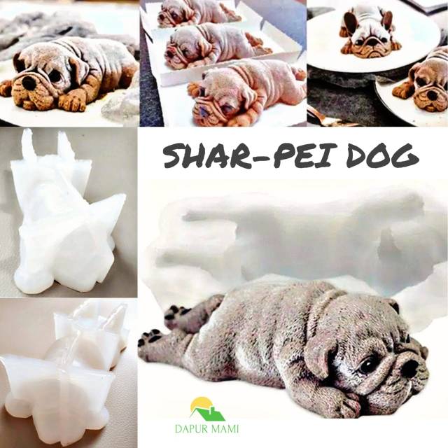 DAPURMAMI 3D Dog Silicone Cake Mold silikon cetakan anjing coklat cake kue cokelat