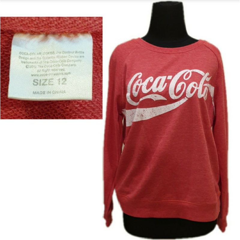 COCA COLA BAJU SWEATER SIZE 12