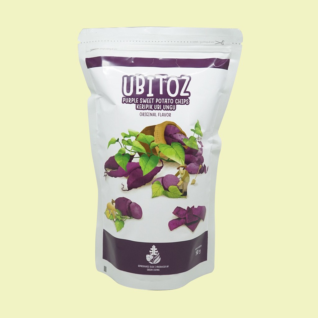 

Keripik Ubi / Ubitoz Purple Sweet Potato Chips 50gr by Green Living