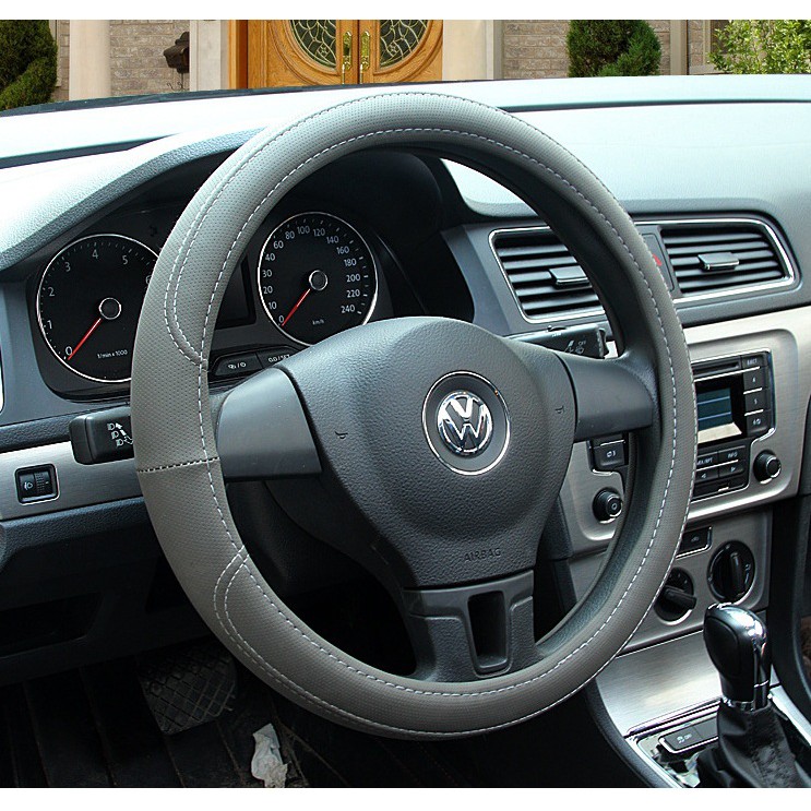 Cover Stir / Sarung Stir Mobil Mewah Kulit Impor Aksesoris Mobil (D4)