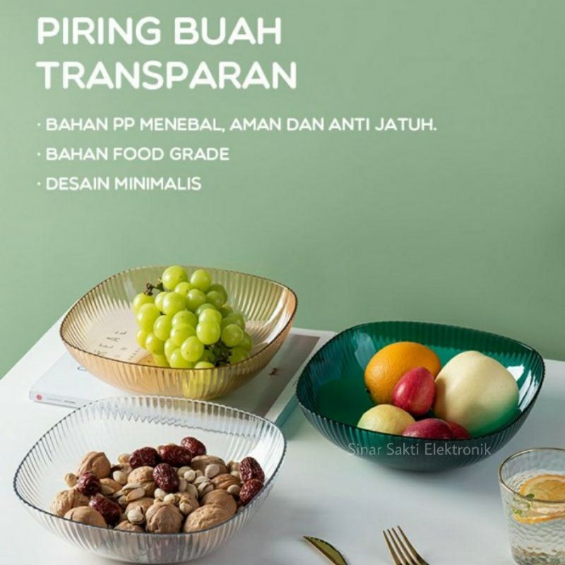 Mangkok Piring Mangkuk Buah Snack Makan Saji Makanan Sayur dari Bahan Plastik