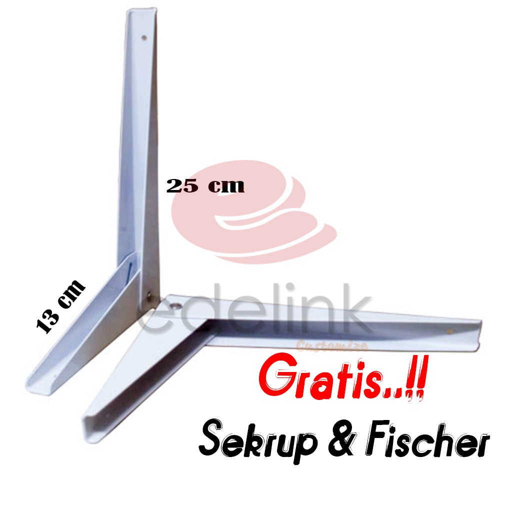 Engsel Meja Lipat 25cm Folding Bracket Siku Lipat Rak Engsel Lipat