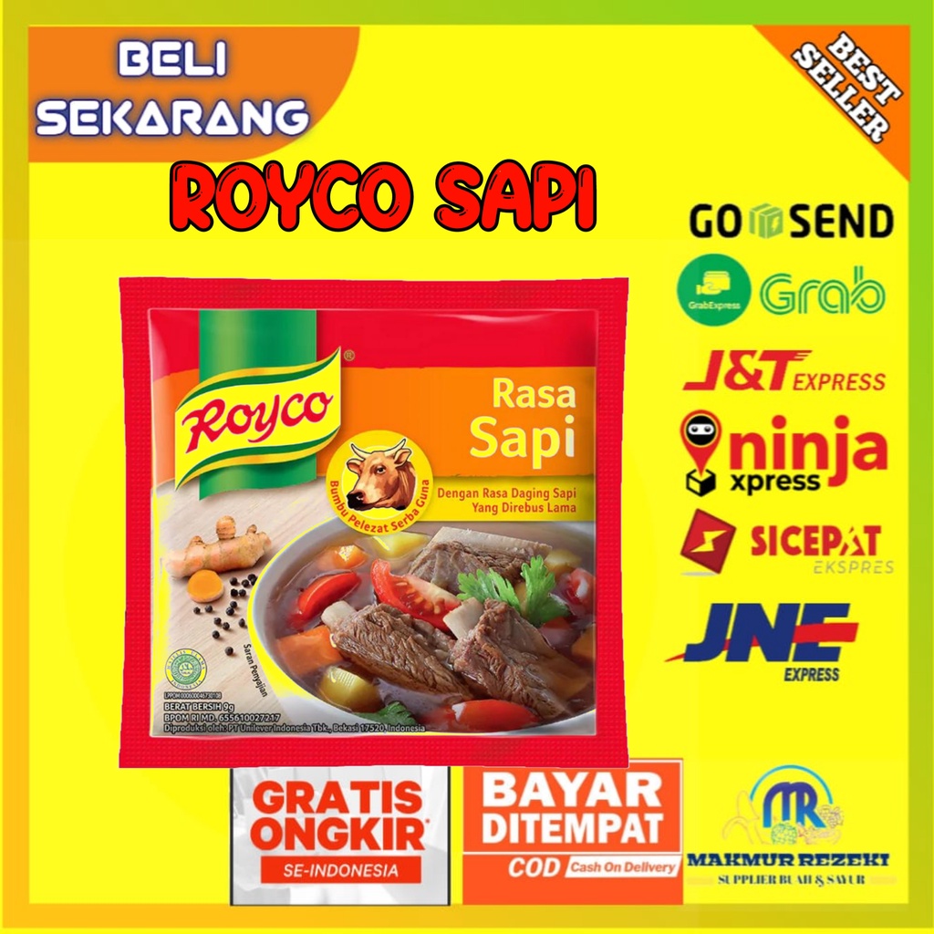 

ROYCO SAPI BUMBU PENYEDAP RASA 10GRAM