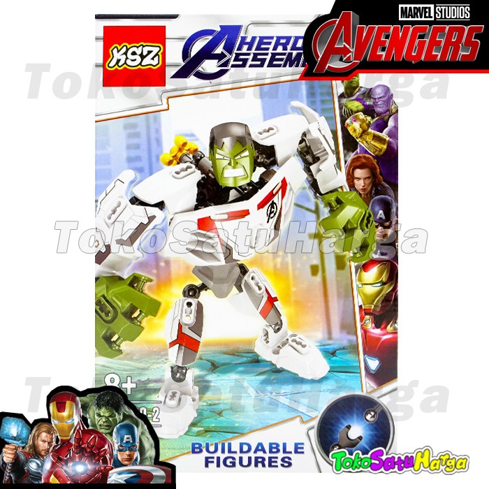 Mainan Anak Brick Heroes Assemble Avengers KSZ 330 Hulk