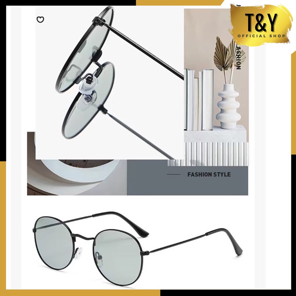 T&amp;Y Kacamata Photocromic Anti Radiasi 6693 Kaca Mata Wanita Pria Anti Silau Sunglasses Korean Style Photochromic Murah Import