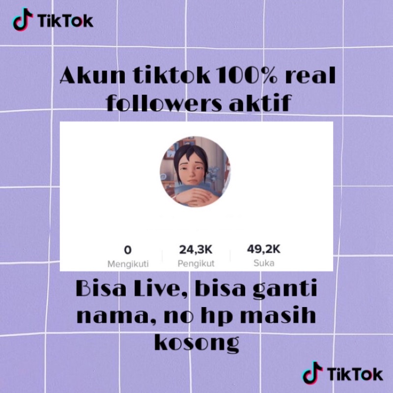 JUAL AKUN TIKT0K REAL FOLLOWERS AKTIF INDONESIA TERMURAH 11K - 20K