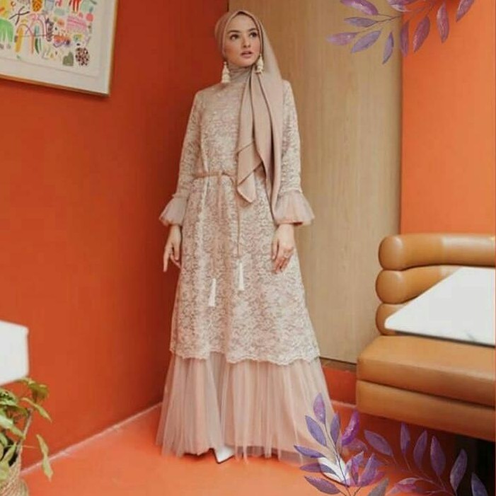 long dress brukat humaira dress
