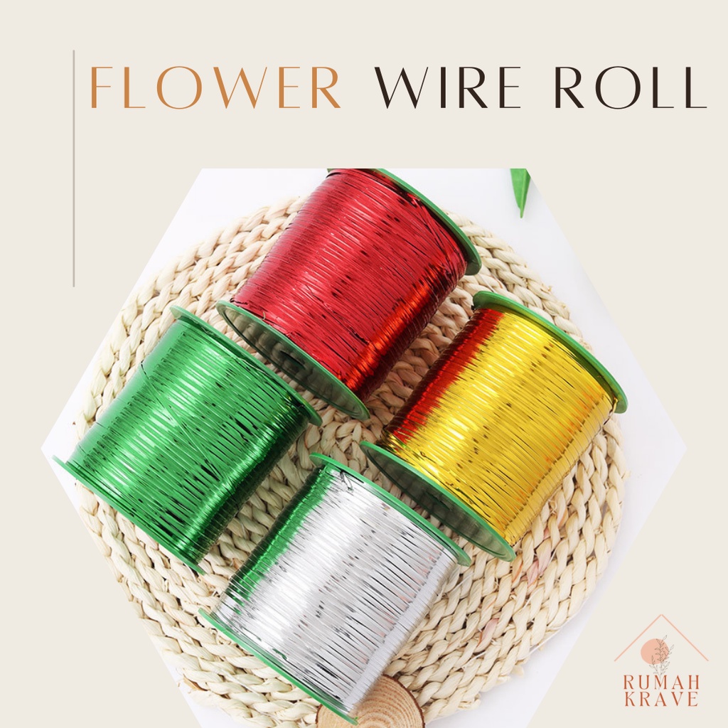 

RUMAH KRAVE - Flower Wire Roll Kawat Mass Stoking Tembaga Ikat Bunga