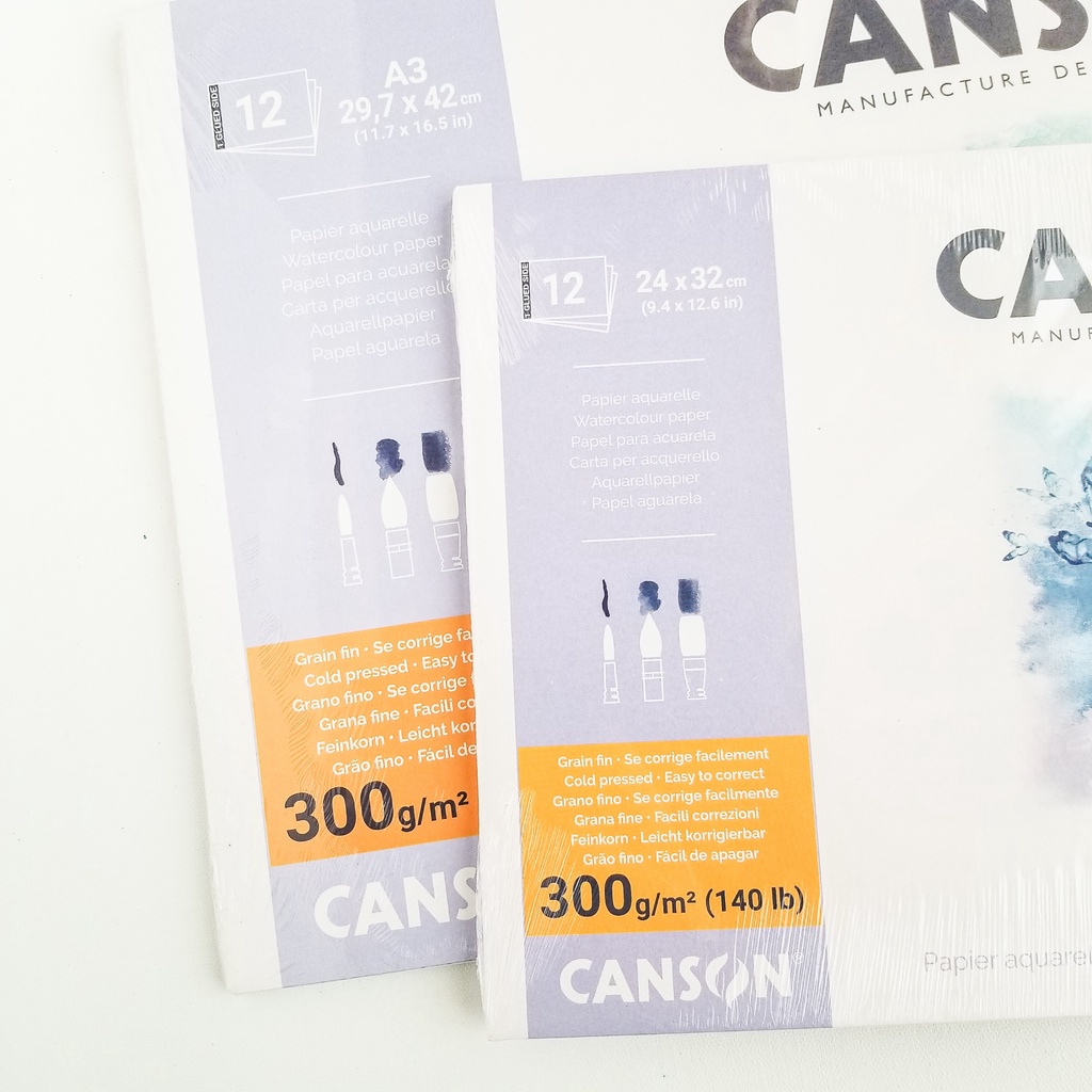 

RB Canson Montval A4/A3 Watercolor Book Buku Cat Air