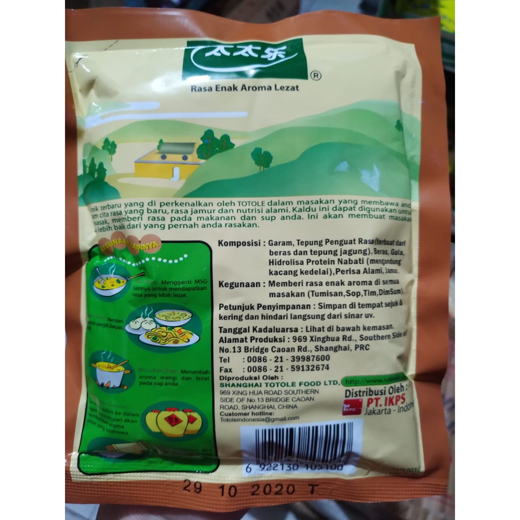 TOTOLE KALDU JAMUR 80 GRAM HALAL MUI