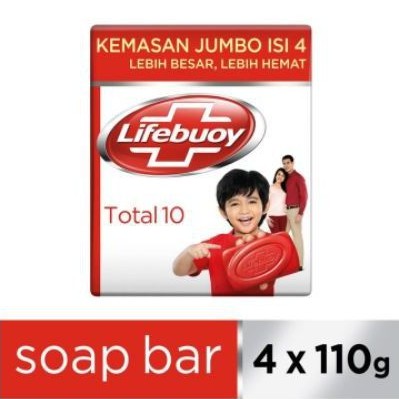 Lifebuoy Sabun Batang 4x110g / Lux Sabun Mandi 3x110g