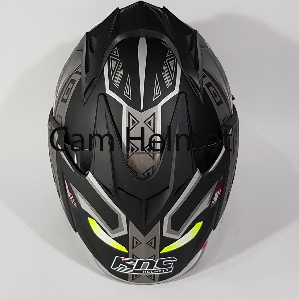 Helm Motor SNI KNC DMN panther black doff  Jp-7 Y19N